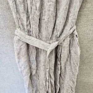 NWT Abercrombie blue and white striped jumpsuit